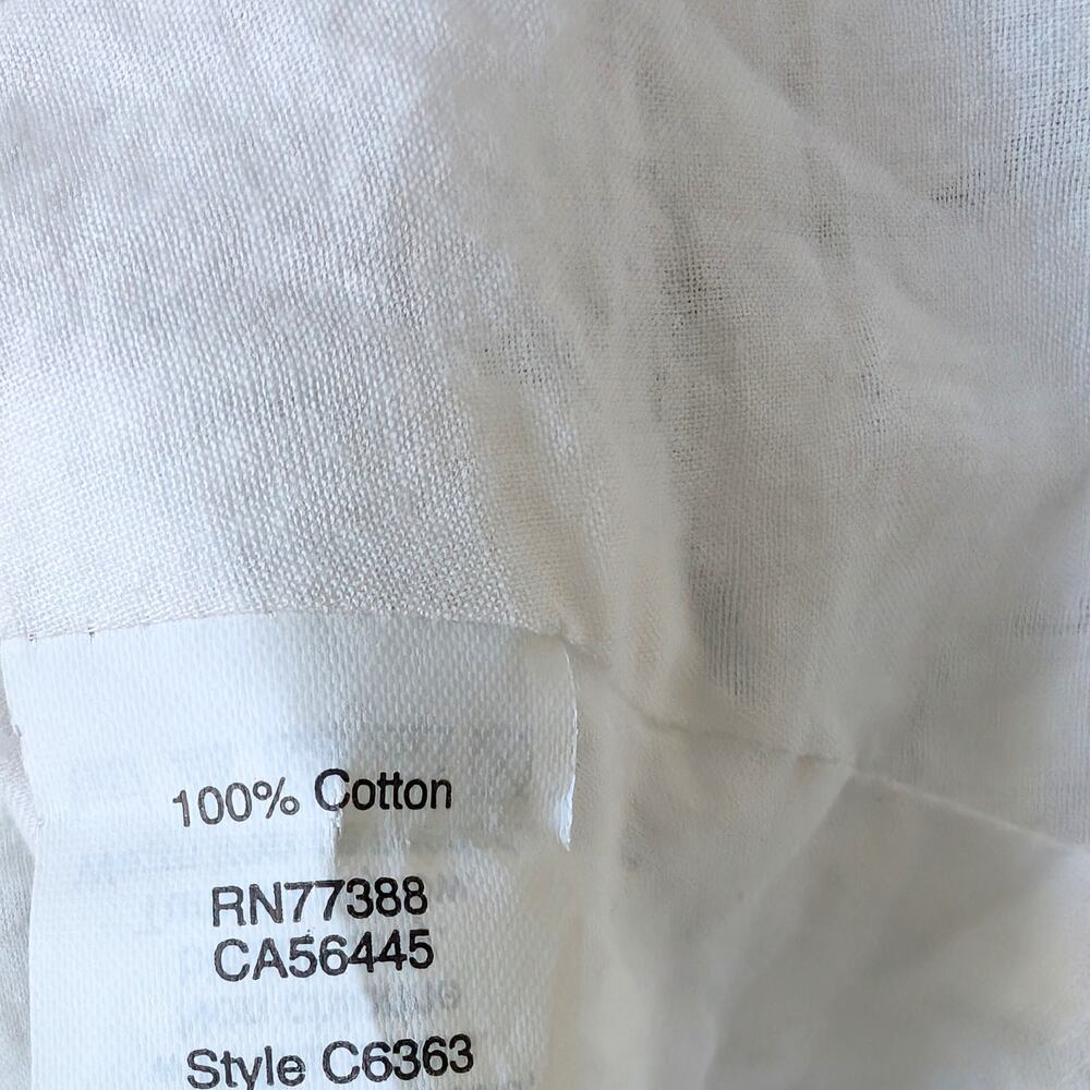 MADEWELL Windowpane Sleeveless Plaid Sleeveless Shirt Dress Cotton, Small - Picture 4 of 4